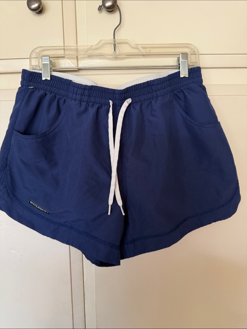 Women’s Athletic Drawstring Shorts in Navy Blue